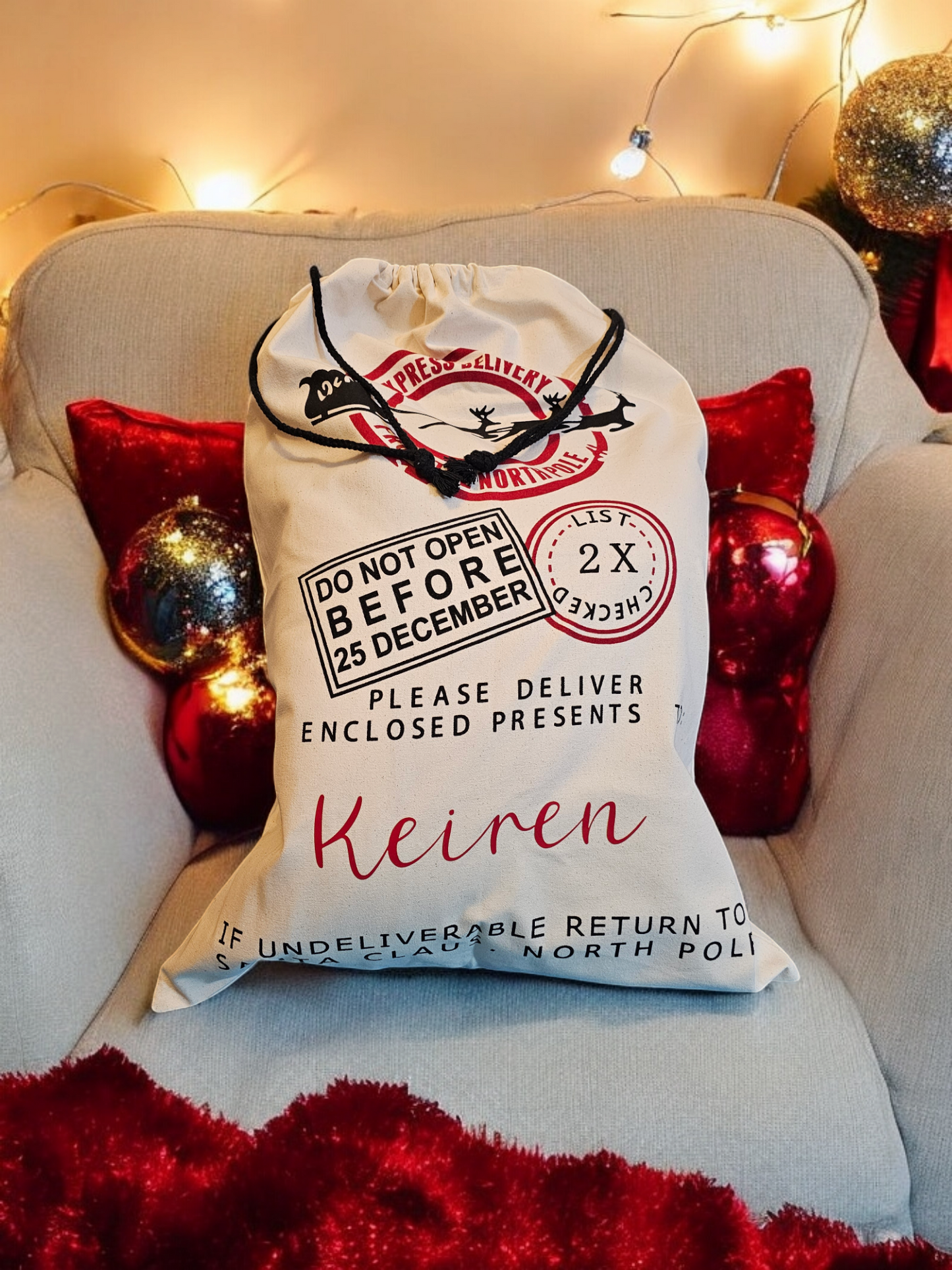 Name Santa sacks