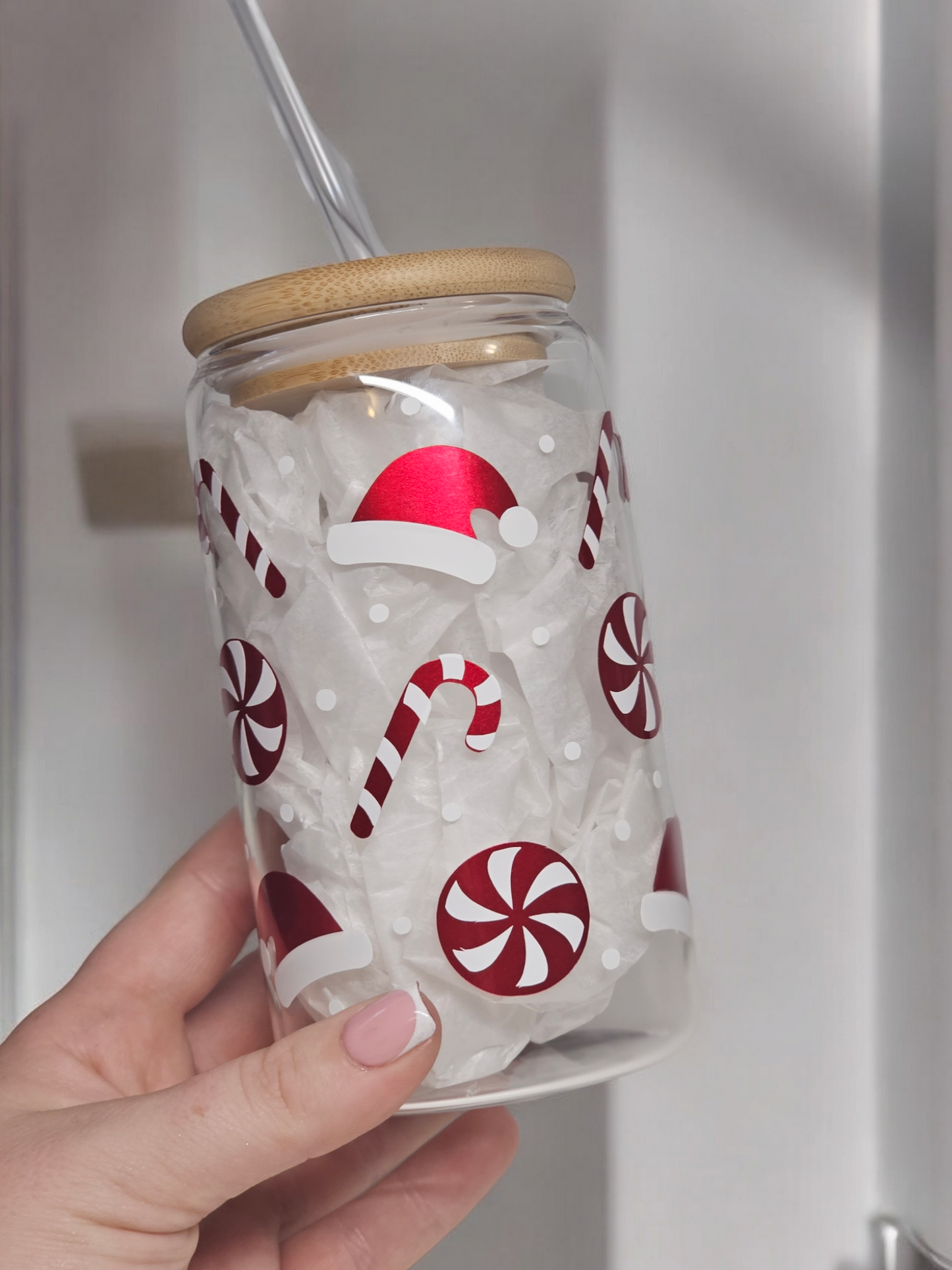Candy cane cup