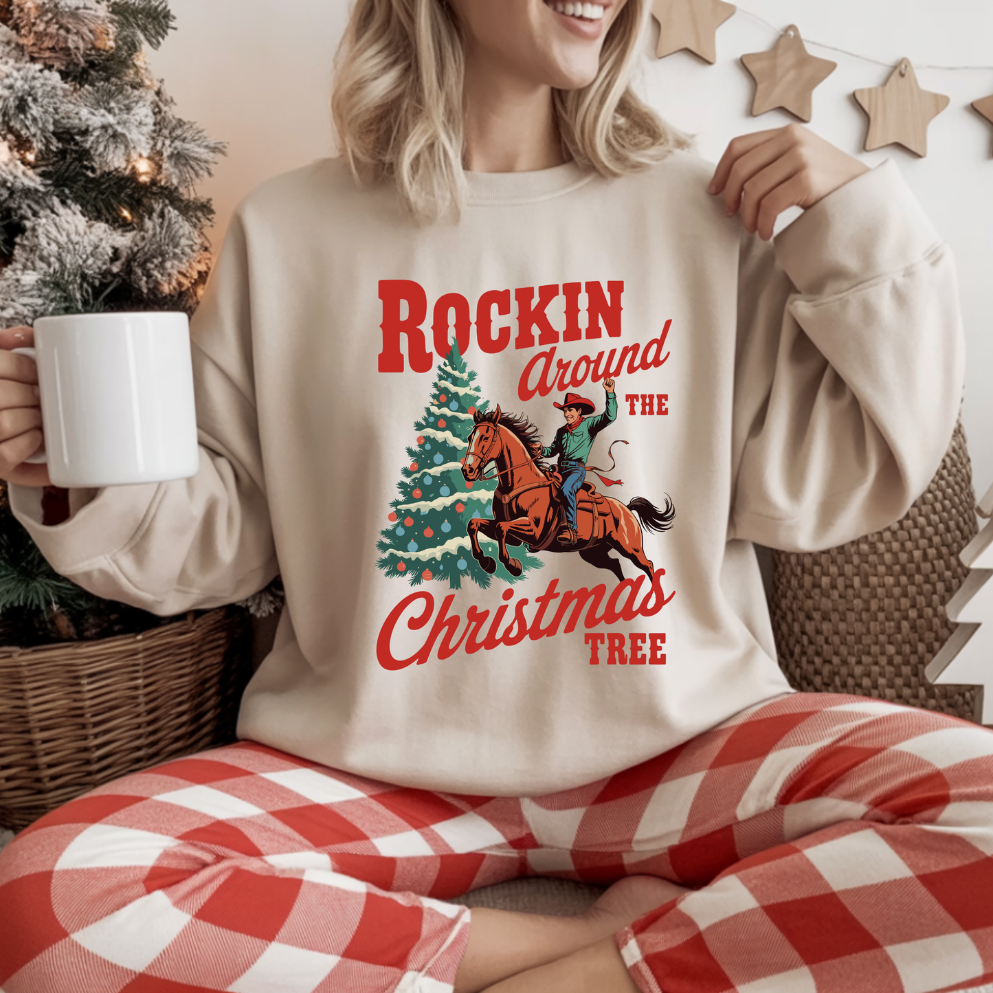 Rockin' around the christmas tree crewneck