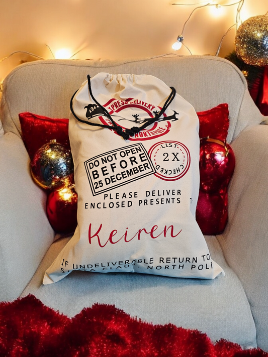 Name Santa sacks