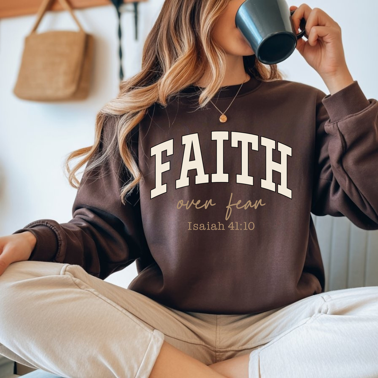 Faith over fear crewneck