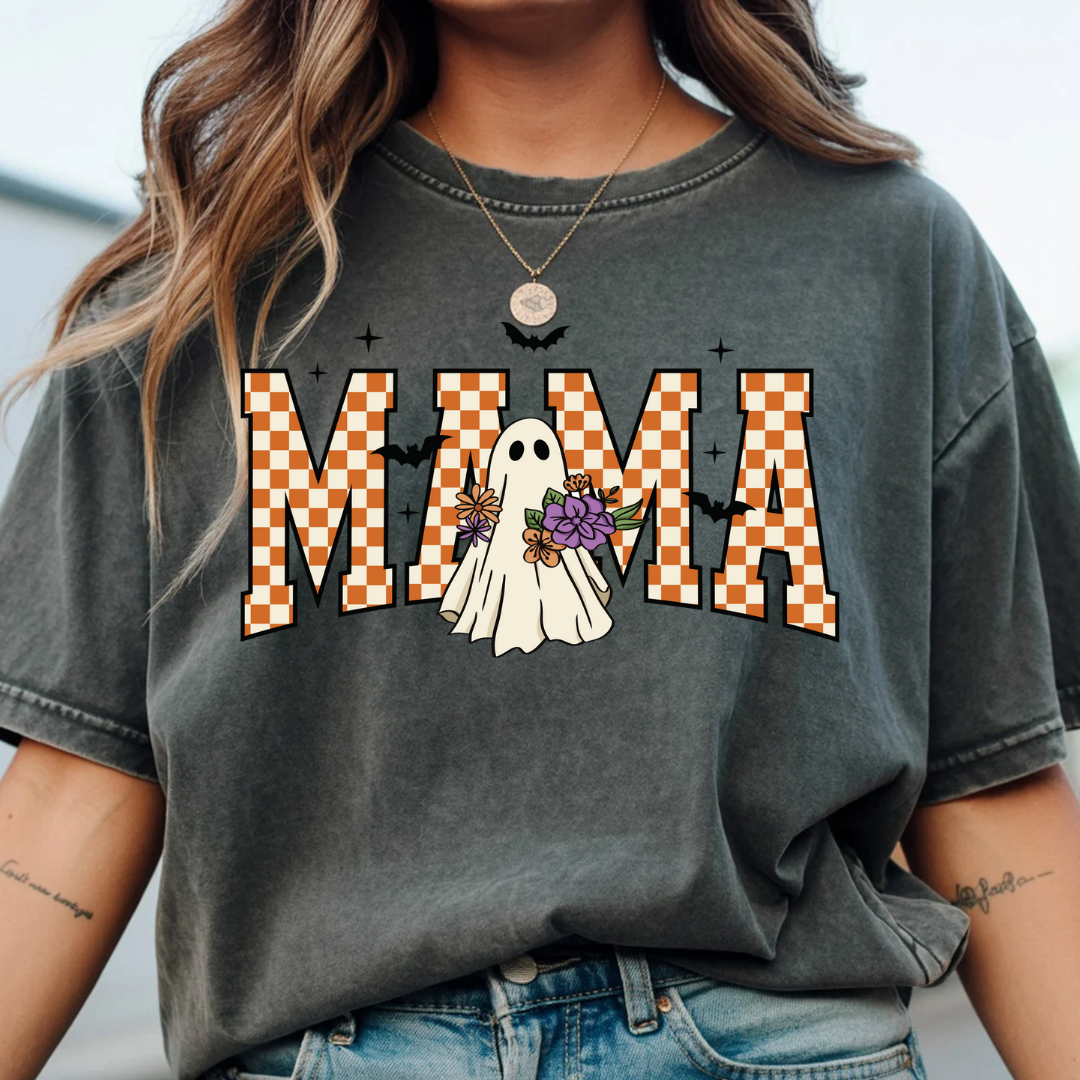 Mama ghost graphic tee