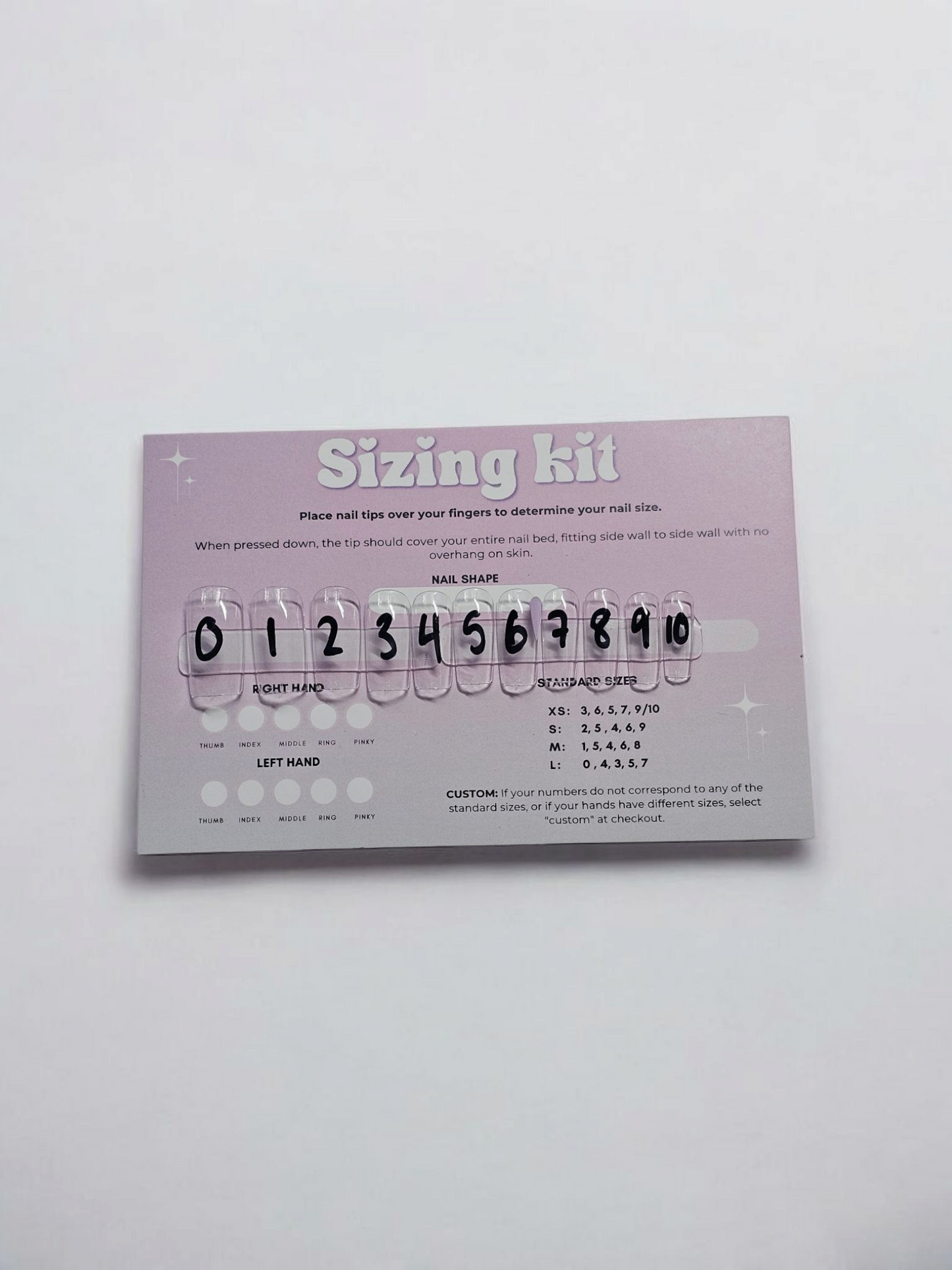 Sizing kit